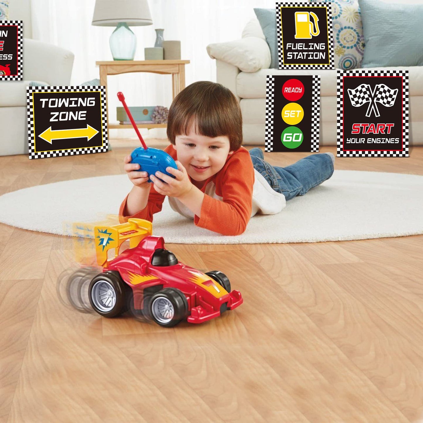 Huray Rayho Race Car Birthday Party Supplies Checkered Flags Racing Happy Birthday Party Signs Cutouts Cars Birthday Party Supplies Let's Go Racing