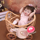 Tookyhill 18 Inch Realistic Reborn Baby Dolls Girl, Full Vinyl Weighted Body Toddler Doll, Lifelike Newborn Doll with Outfit, Headband & Pacifier