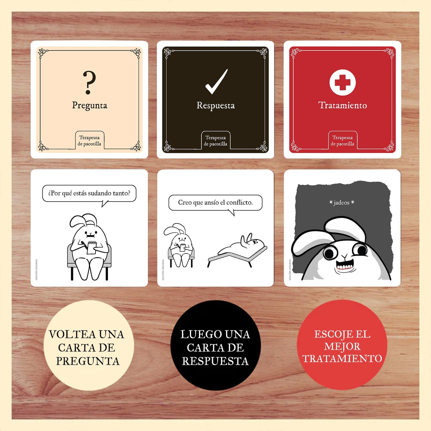Exploding Kittens Terapeuta Horrible: Edición Extra Horrible - 3-8 jugadores - 17+ años - 15 min - Juego cómico de construcción - Fiesta, Noche