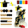 Graduation Cake Toppers - Graduations Cap Diploma Balls Congrats Grad Cake Decorations for 2026 High School College Senior Graduation Supplies