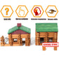 Joqutoys 170 PCS Classic Building Log Toys, Wood Logs Set Set for Boy, Creative Construction Educational Gift for Kids Ages 3+