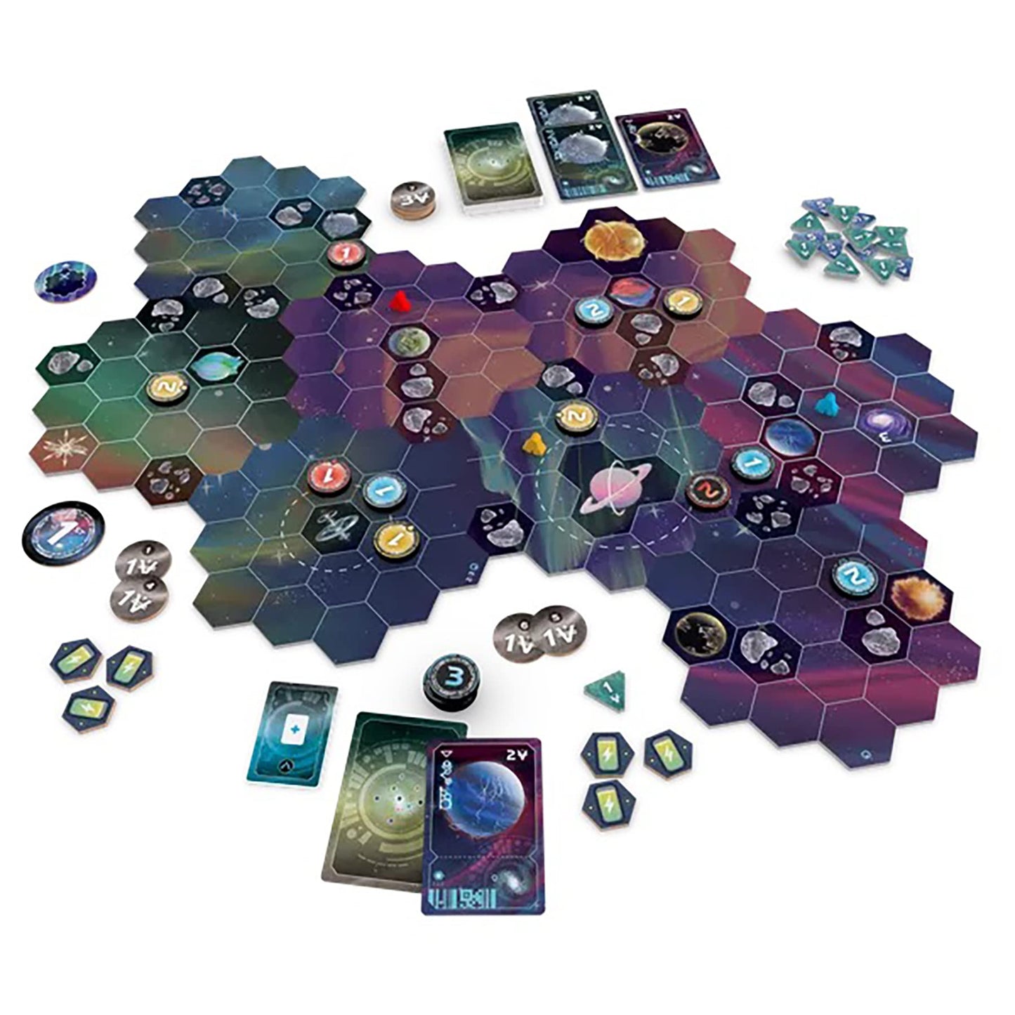 AEG Wormholes | Connect the Galaxy, Warp Ships | Science Fiction Space Exploration Modular Pick-Up and Deliver Board Game | 1-5 Players | Ages 10+