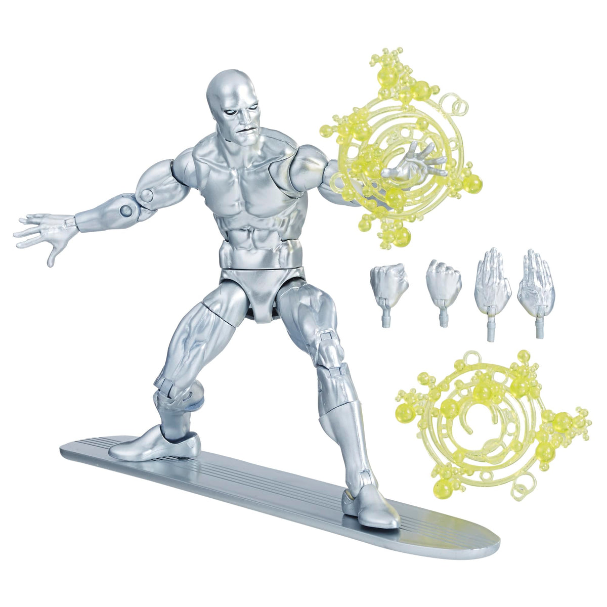 Marvel Legends Series Silver Surfer, Comics Collectible 6-Inch Action Figure with Board Accessory
