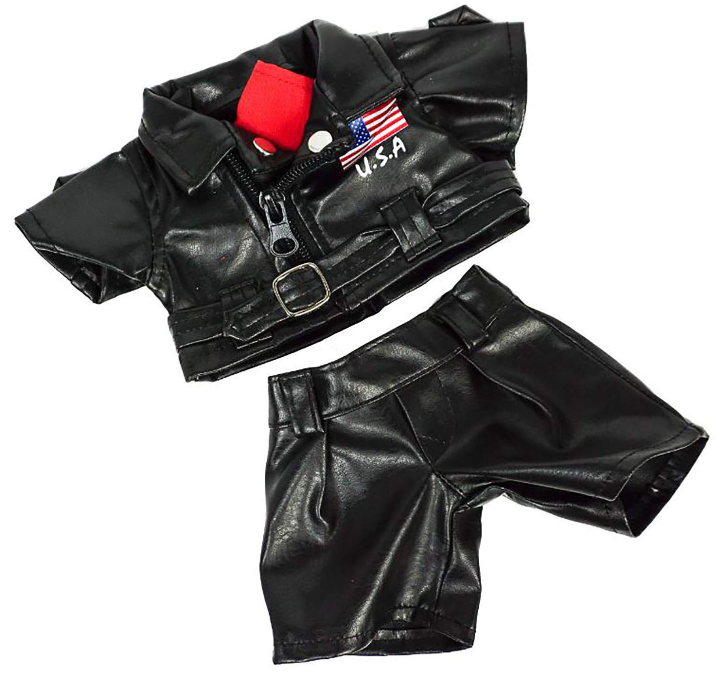 Easy Rider Biker Outfit Clothing Fits 8"-10" Most Webkinz, Shining Star and 8"-10" Make Your Own Stuffed Animals and Bui