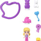Polly Pocket x Peeps, Micro Doll & 2 Playsets with 7 Themed Accessories, Keychain Clip, Travel Toy, Partnership Compact