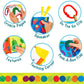 Let's Count Soft Book - World of Eric Carle the Very Hungry Caterpillar Baby on the Go Clip Teething Crinkle Soft Sensory Book for Babies, 5.25x5.25