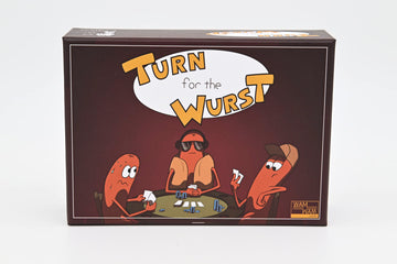 WamWam Games Turn for The Wurst™ - Hilarious Hotdog-Building Card Game, for Dads, Dad-Joke Enthusiasts, and Pun Lovers.