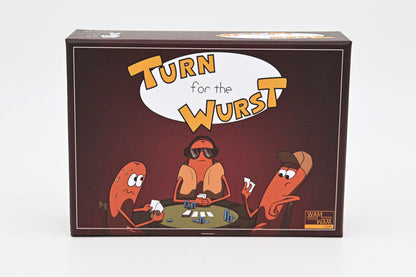 WamWam Games Turn for The Wurst™ - Hilarious Hotdog-Building Card Game, for Dads, Dad-Joke Enthusiasts, and Pun Lovers.