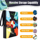 Card Binder 4 Pocket with Zipper, Trading Card Holder 50 Removable Sleeves - Holds 400 Cards, 3-Ring Album Case for Sports & Game Cards, Gift for Boys