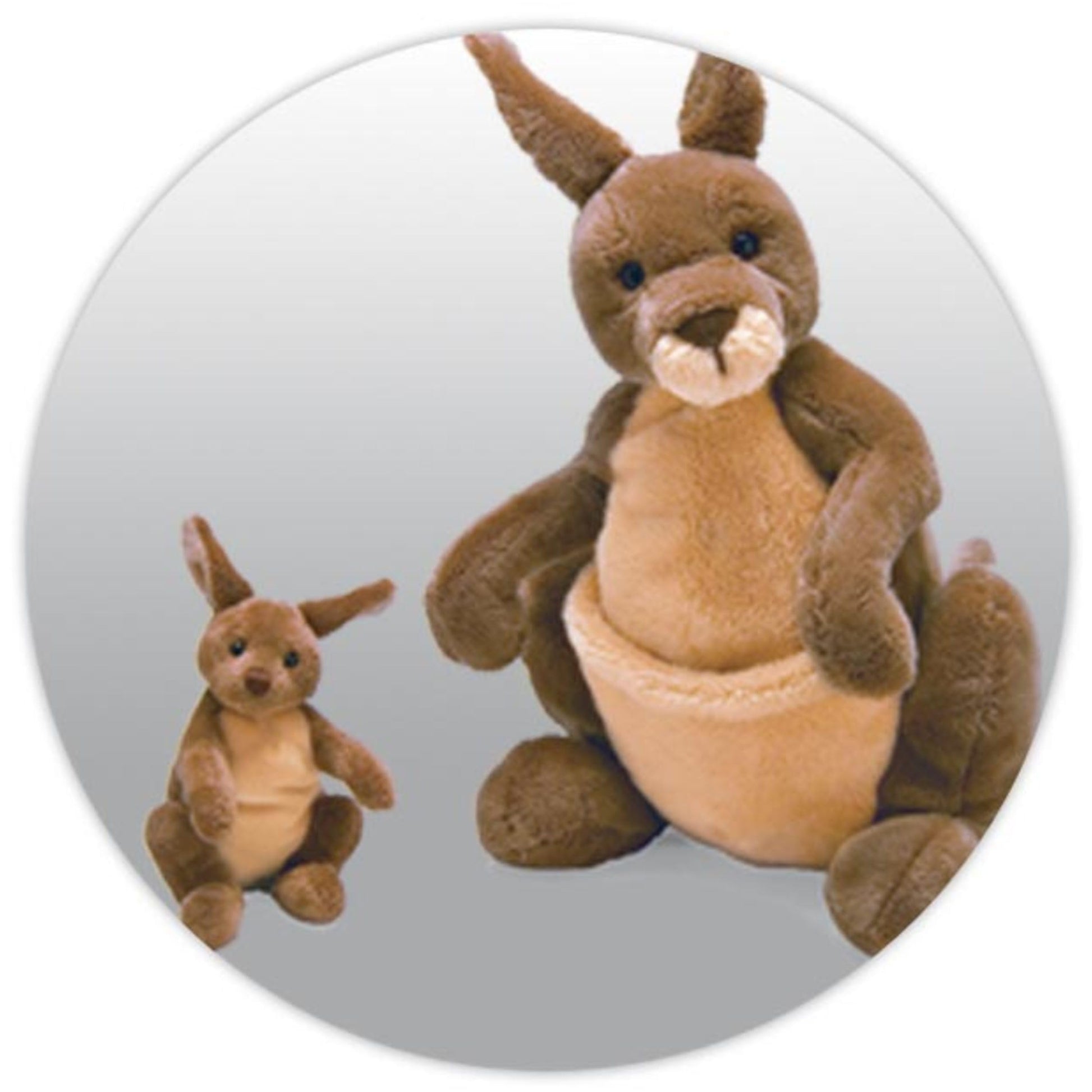 GUND Jirra 10-Inch Kangaroo with Joey 2-in-1 Plush Toys for Ages 0+