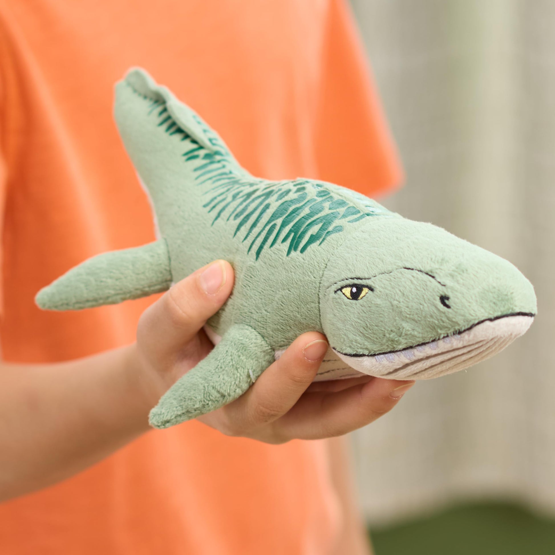 JURASSIC WORLD Rebirth Small Plush Mosasaurus Dinosaur Stuffed Animal