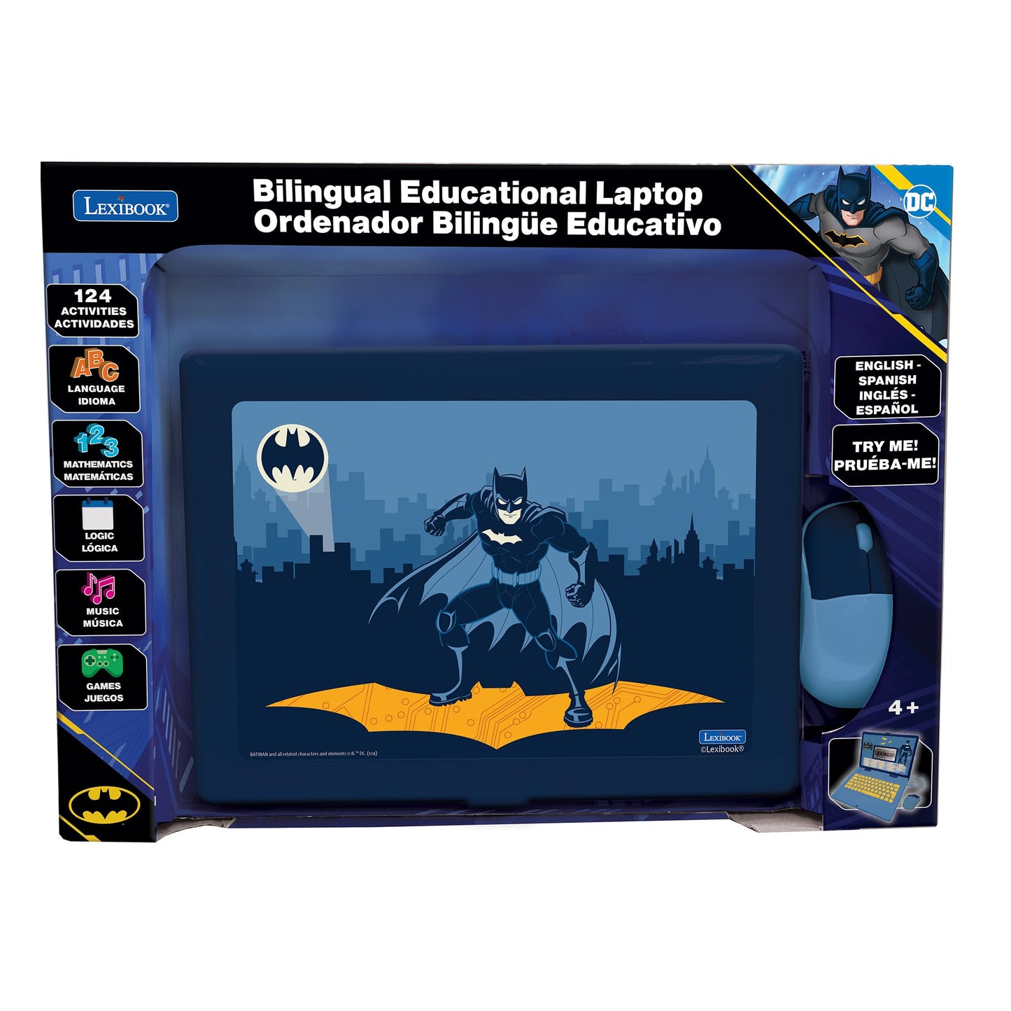 Lexibook, Batman Educational Laptop for Kids, JC598BATi2