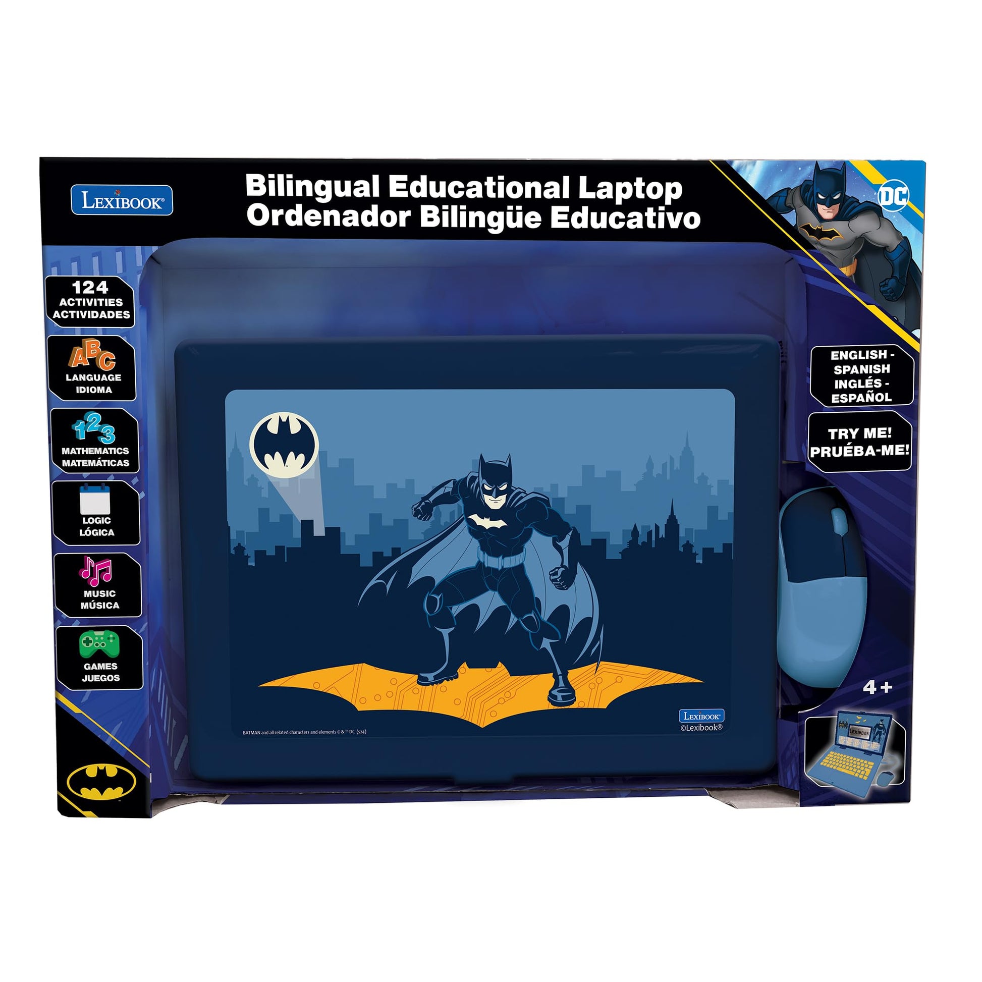 Lexibook, Batman Educational Laptop for Kids, JC598BATi2