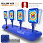 BAODLON Digital Shooting Targets with Foam Dart Toy Gun, Electronic Scoring Auto Reset 4 Targets, Shooting Game Toys Gifts for Age of 5, 6, 7, 8, 9