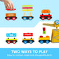 Montessori Wooden Train Toy Set for Kids, 12PCS Magnetic Train Cars with Storage Gift Box, STEM Educational Toy for Boys & Girls, Ages 3-8 Years