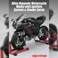 Wooptoothy 1/6 Scale Alloy Dynamic Motorcycle Model with Ignition System and Smoke Spray, Diecast Racing Motorbike Gift for Collectors & Motorcycle