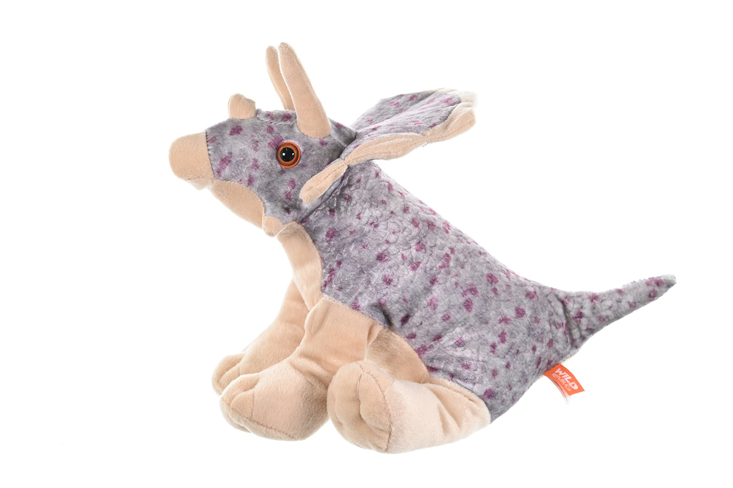 Wild Republic Triceratops Plush, Dinosaur Stuffed Animal, Plush Toy, Gifts For Kids, Cuddlekins 12", Multicolor, Model:10960
