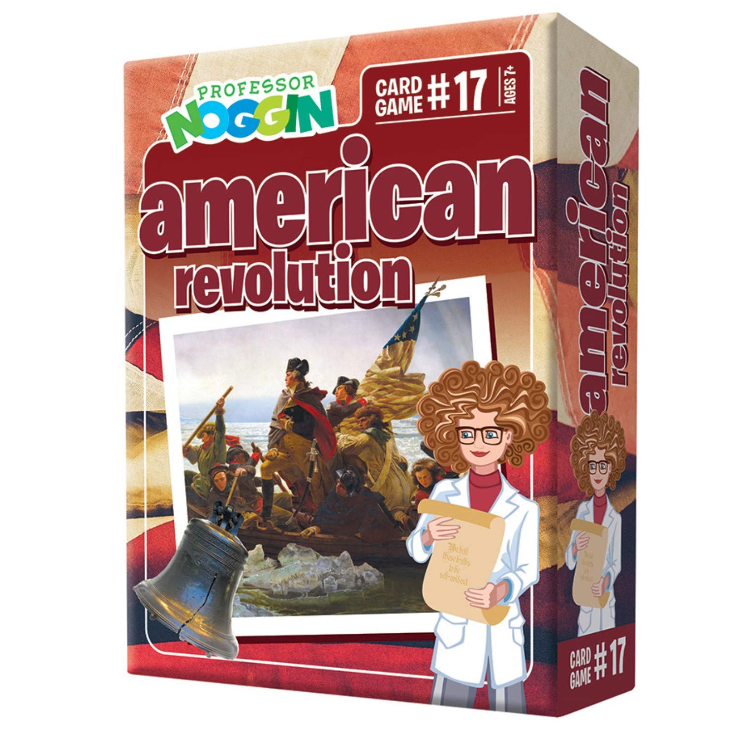 Outset Media Professor Noggin's American Revolution Trivia Card Game - an Educational Based Card Game for Kids - Trivia, True or False, and Multiple