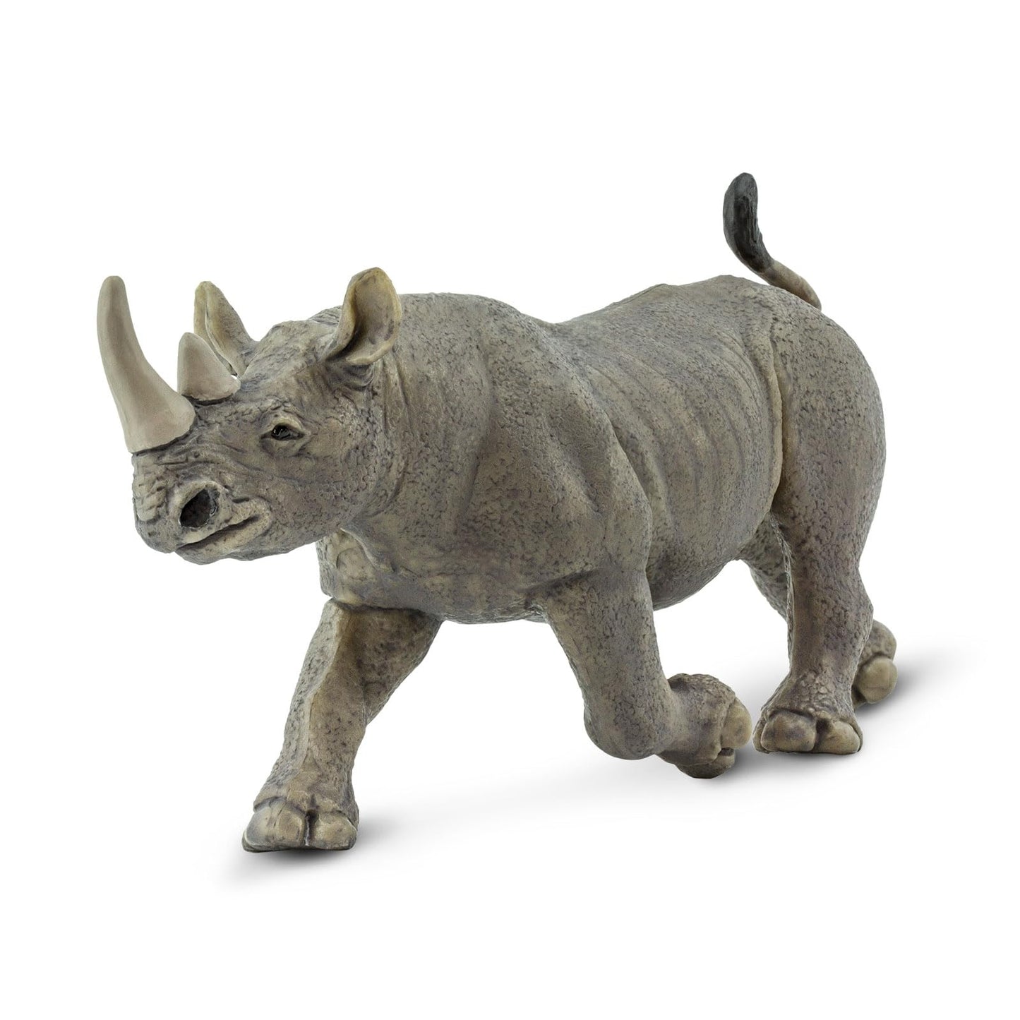Safari Ltd. Black Rhino Figurine - Lifelike, Hand-Painted 5.75" Model Figure - Educational Toy for Boys, Girls & Kids Ages 3+