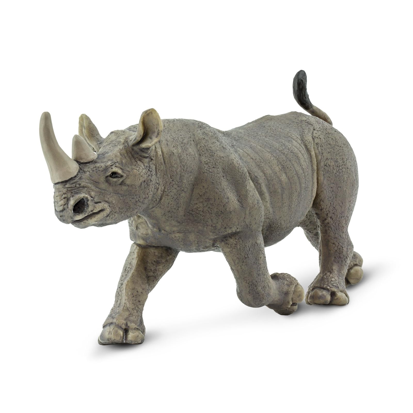 Safari Ltd. Black Rhino Figurine - Lifelike, Hand-Painted 5.75" Model Figure - Educational Toy for Boys, Girls & Kids Ages 3+