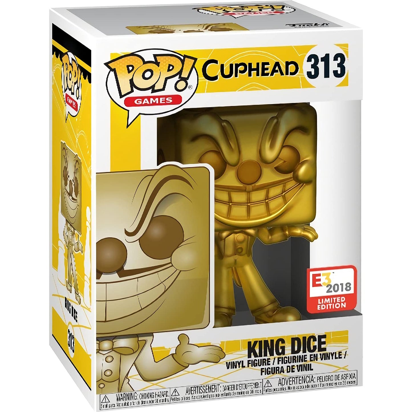 King Dice (E3 2018 Exc): Fun ko P o p ! Games Vinyl Figurine Bundle with 1 Compatible 'ToysDiva' Graphic Protector (313-33336 - B)