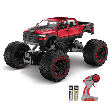 Motor Dayz RC 4WD Heavy Metal RAM 1500 Pickup Truck - 1:14 Scale, Officially Licensed Stamped Metal Body, 4x4 All-Wheel Drive, 2.4GHz Full-Function