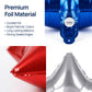 Dream Decor Patriotic Star Balloons 30 Pack - 18 Inch Red, White & Blue Foil Star Balloons with Ribbon Rolls - 4th of July, Memorial Day, Veterans