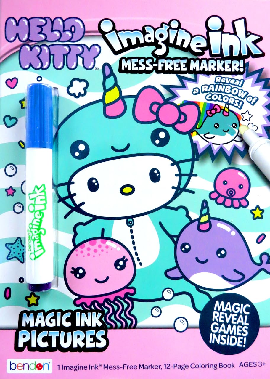 Hello Kitty Coloring Books and Sticker Super Bundle Set for Kids - Includes Hello Kitty Coloring Book with Stickers and More