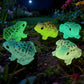 FWKAILEPING 50 Piece Mini Glow in The Dark Resin Frog Set 10 Color Night Light Frogs for Moss Landscape Fairy Garden Dollhouse DIY Eco Bottle Craft