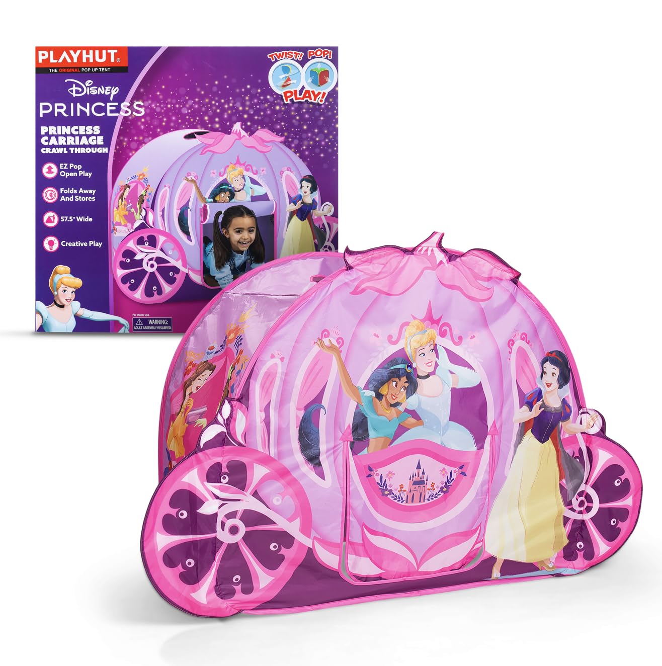 Playhut Disney Princess Carriage Crawl Through