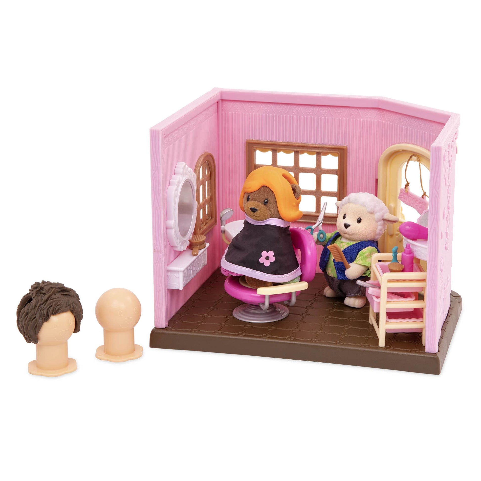 Li'l Woodzeez Hair Salon Playset, Baabaa Spa with Accessories, Playsets