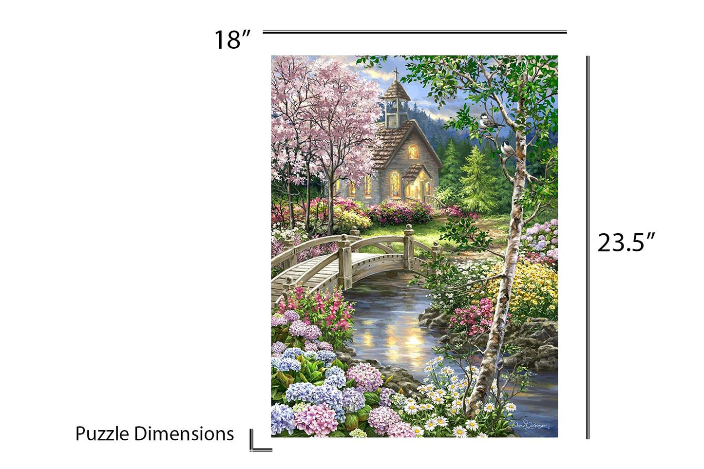 Springbok Spring Chapel 60 Piece Alzheimer's Activity Jigsaw Puzzle