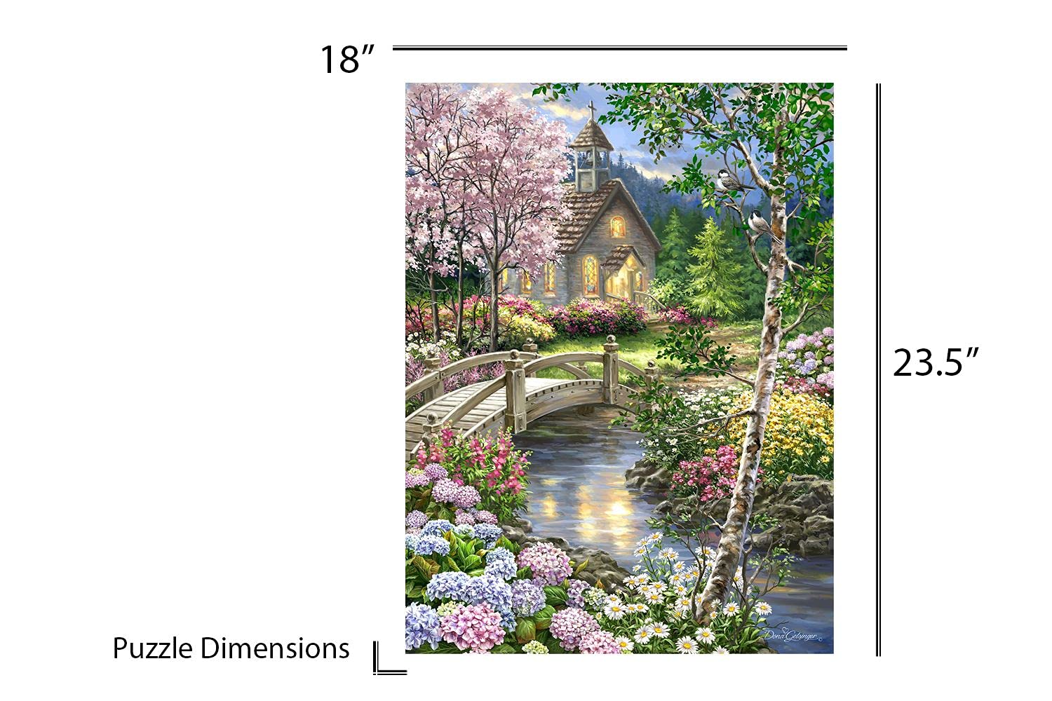 Springbok Spring Chapel 60 Piece Alzheimer's Activity Jigsaw Puzzle