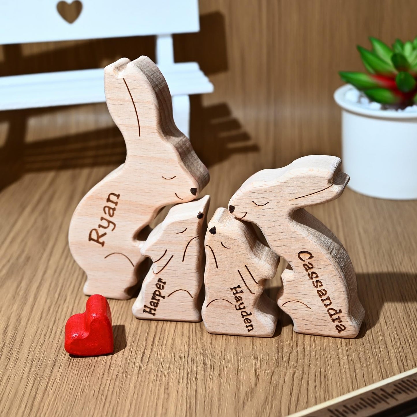 Personalized Family Puzzle (Rabbit)