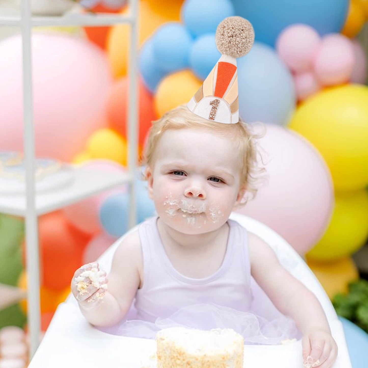 Boho Sun 1st Birthday Crown - You Are My Shine Decoration for First Trip Around the Sun, Girls and Boys