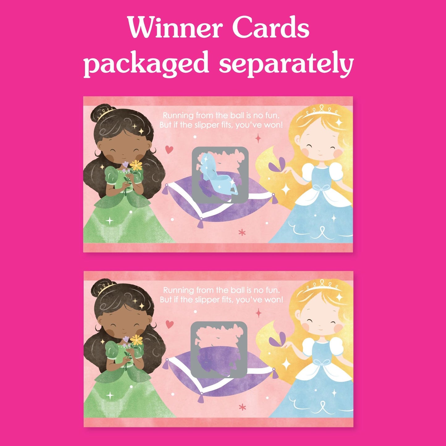 Big Dot of Happiness Princess Party Game Scratch Off Cards, Fun Party Activity, Princess Birthday Game - 22 Count