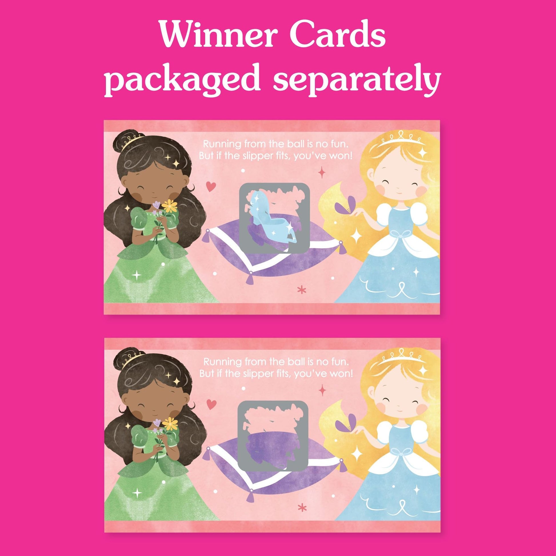 Big Dot of Happiness Princess Party Game Scratch Off Cards, Fun Party Activity, Princess Birthday Game - 22 Count