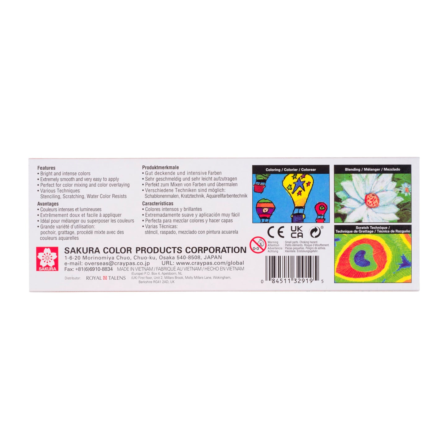 CRAY-PAS Junior Artist Pastels 8mm Box of 25