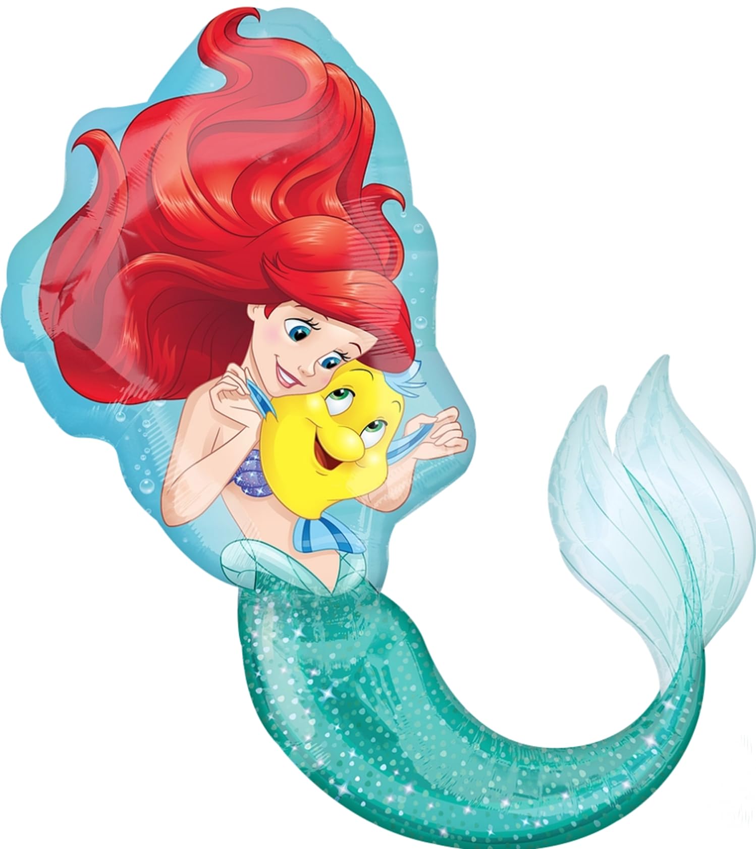 Little Mermaid Birthday Party Supplies 6pc Princess Ariel Balloons Bouquet