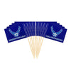JAVD 100 Pcs US Air Force Wings Cake Topper Flag, Small Mini United States Military Air Force Wings Toothpick Flags On Stick,Decorations Supplies
