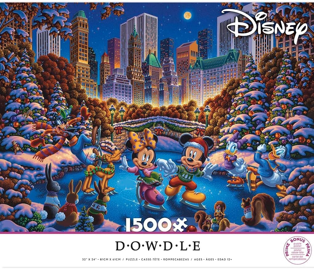 Ceaco - Disney Dowdle Mickey and Friends - 1500 Piece Puzzle for Adults