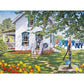 Bits and Pieces 300 Piece Puzzles for Adults - Summer Kitchen - 300 Large Pieces 18" x 24" Jigsaw Puzzles, Americana Country Farmhouse, No 2 Pieces