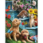 Bits and Pieces Puzzles for Adults - Pups and Kittens On The Steps Jigsaw Puzzle, Fun Puzzles for Adults, Measures 18" x 24" When Complete