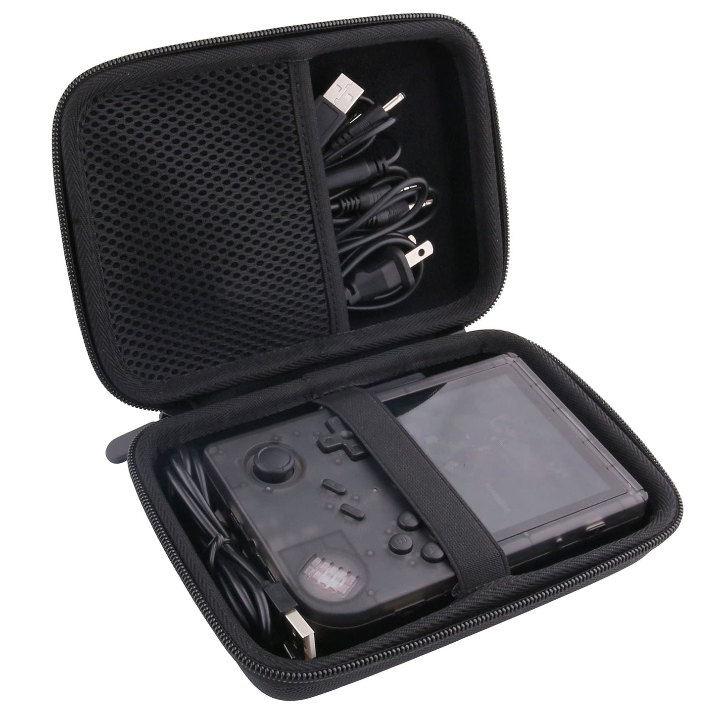 JINMEI Hard EVA Carrying Case for RG351V Handheld Game Player Storage Case (Black)