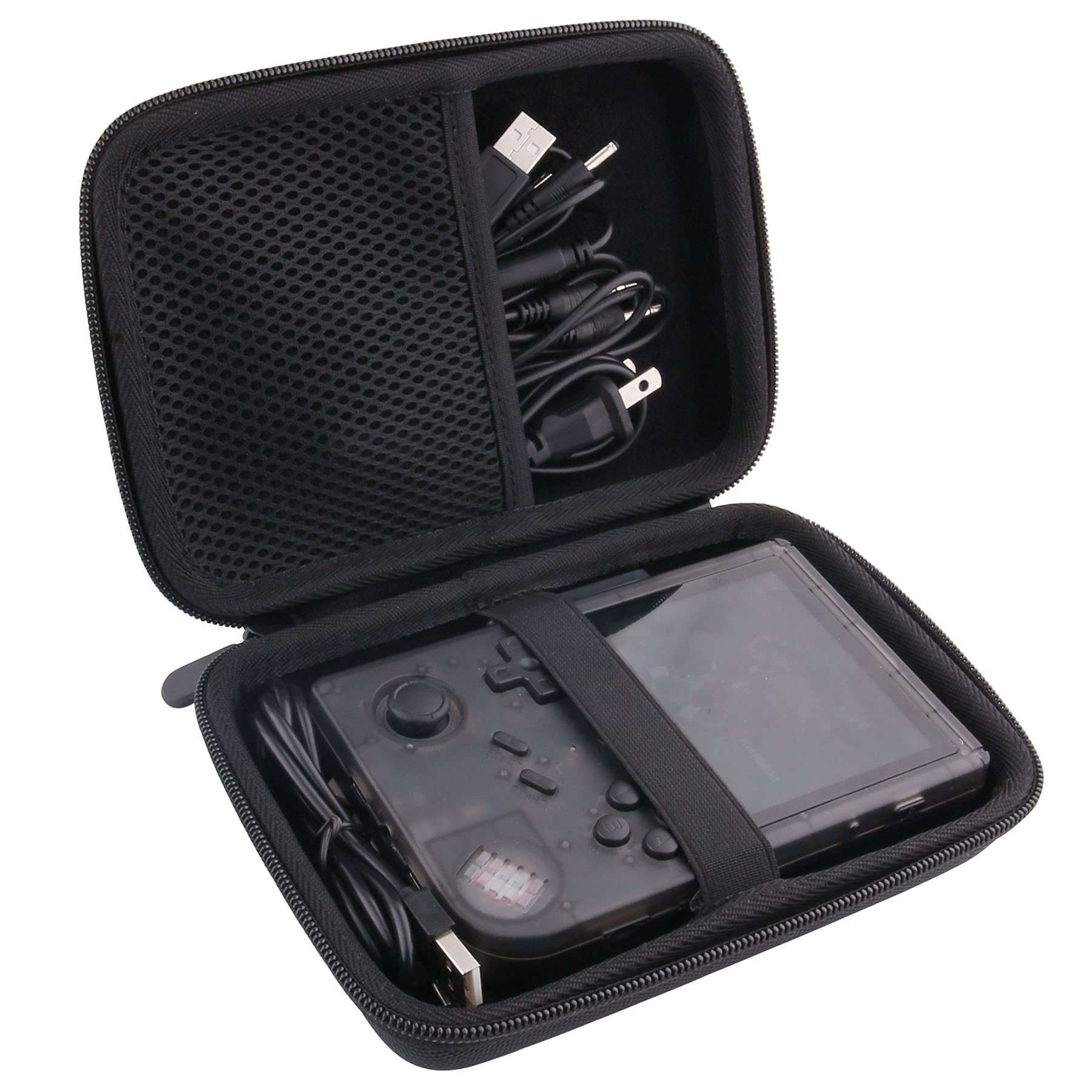 JINMEI Hard EVA Carrying Case for RG351V Handheld Game Player Storage Case (Black)