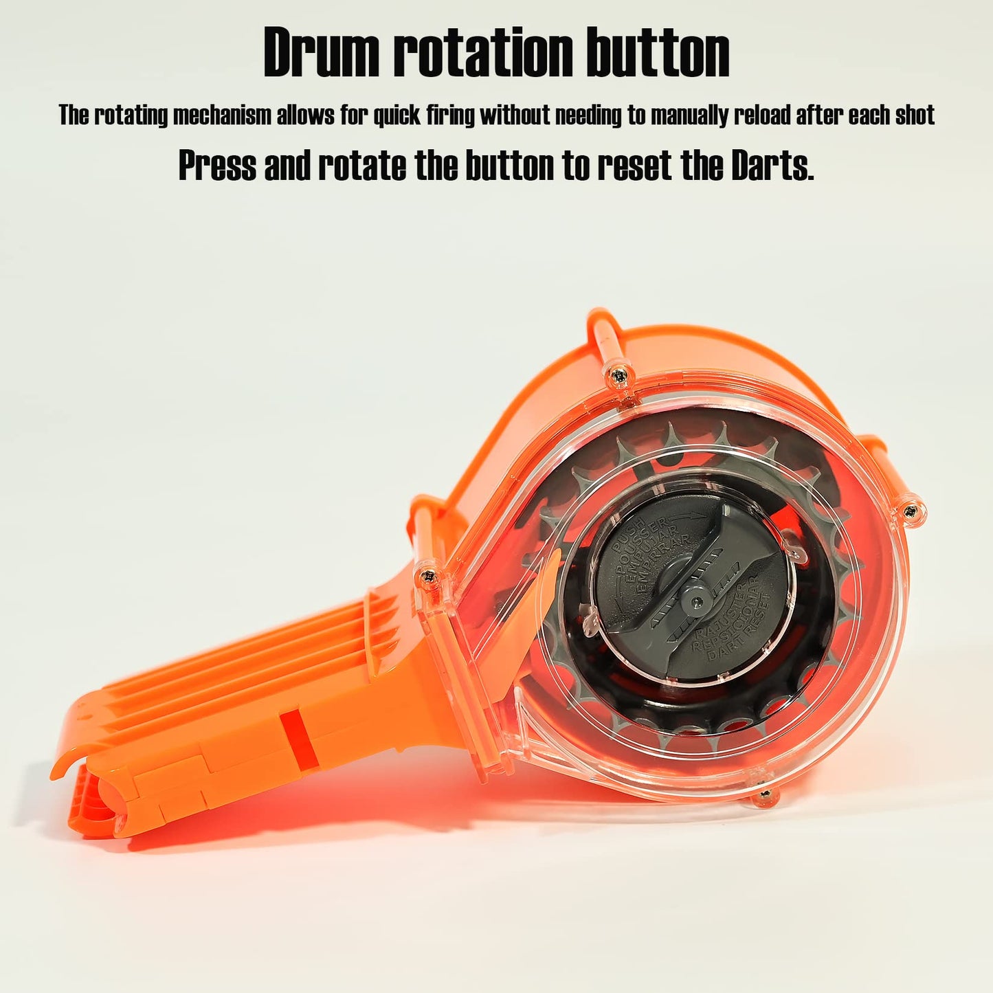 lififun Dart Drum, 25-Dart Drum Magazine for Nerf N-Strike Elite & Elite 2.0 Series Blasters
