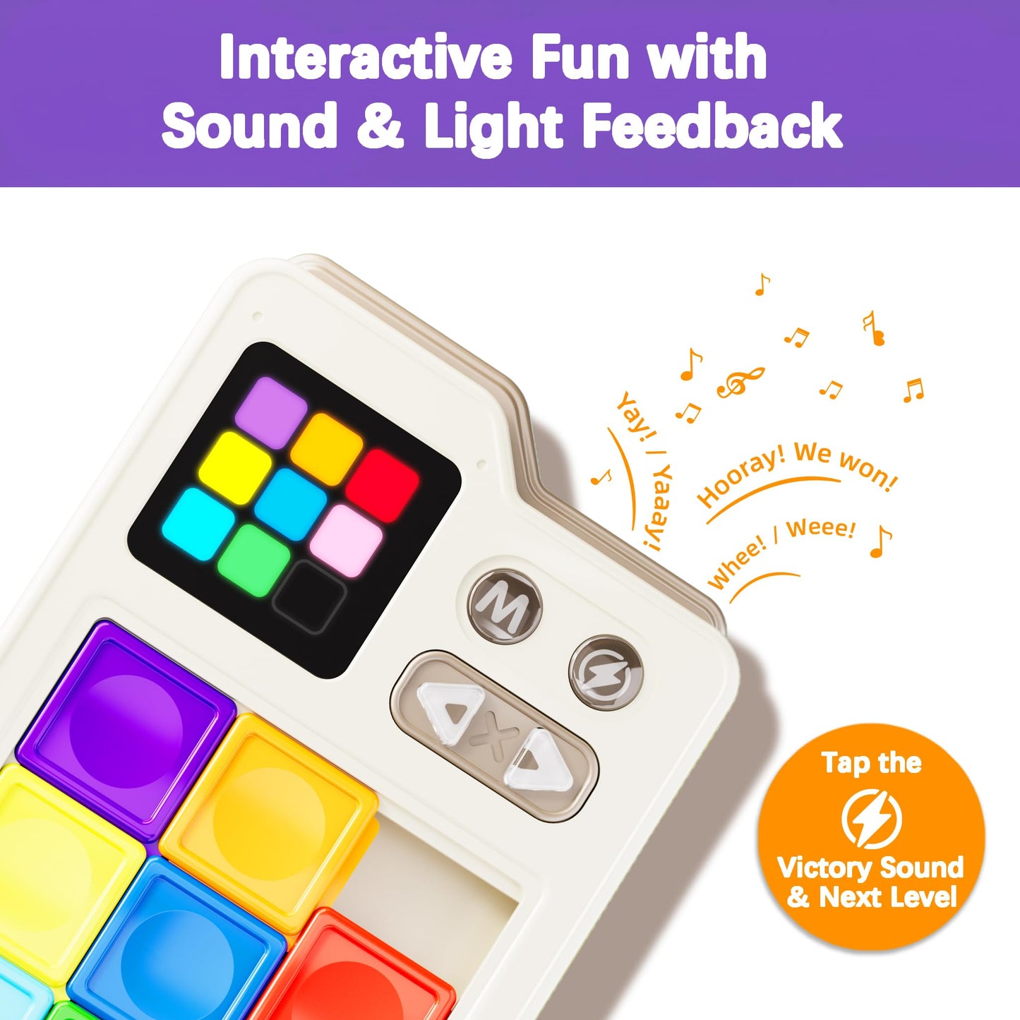 MinoLogic Super Slide Puzzle Game, 1000+ Challenges & 3 Modes Electronic Sliding Tile Puzzle & Klotski Puzzle, Brain Teaser Sliding Block Puzzle