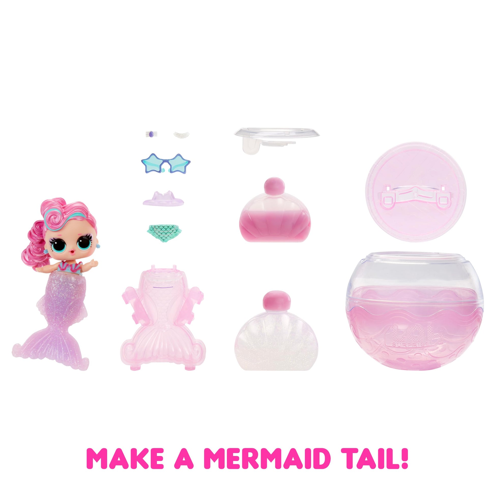 LOL Surprise Tots Just Add Water 3-Pack with 3 Make-Your-Own Fantasy Dolls and 25+ Surprises to UNbox Including Mermaid, Fairy, and Unicorn Dolls and