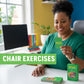 Wakeout Desk Exercise Cards, 52 Workout Cards for Office & Work Breaks, Seated & Standing Fitness Deck for Adults, Exercise Card Game for Sedentary