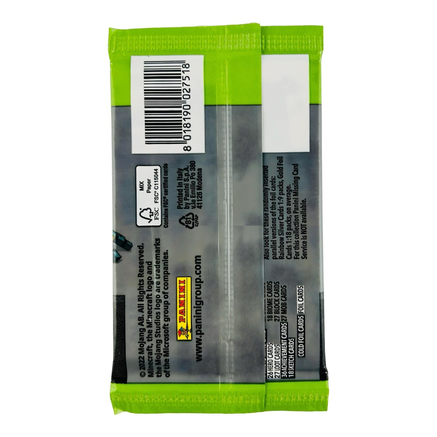 Panini Minecraft Mega Box - Official Trading Cards, 72 Cards per Box, Exclusive Foil Parallels, Rare Inserts, Great Gift for Kids & Gamers